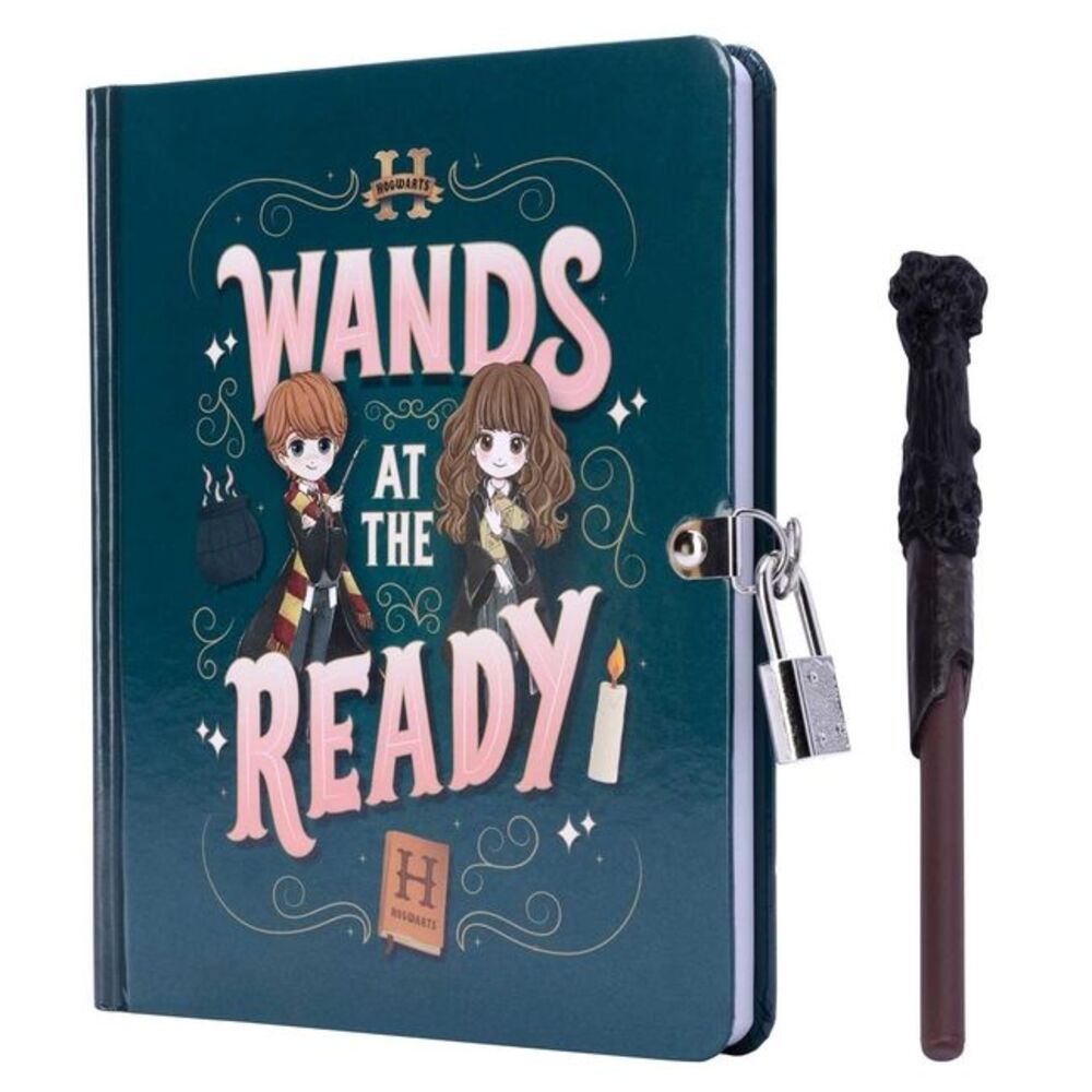 Harry Potter: Wands at the Ready Lock & Key Diary -- Insights